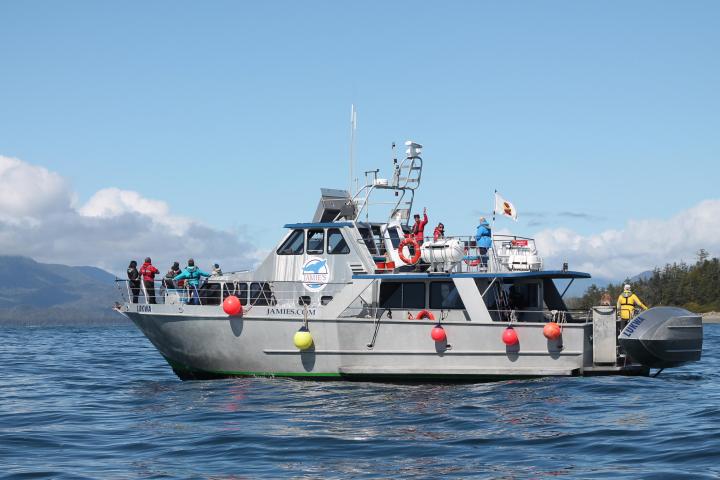 a boat that is floating in the water