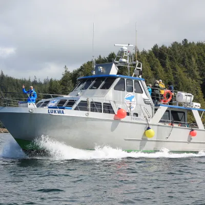 a large boat on the water