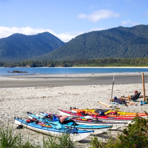 a boat sitting on top of a mountain