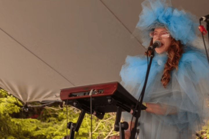 a person taking a selfie